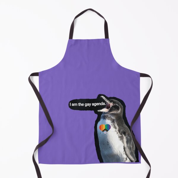 Artikelvorschau, Light Purple #795FC1 Galapagos Penguin screams I am the gay agenda entworfen und verkauft von SBPenguins.
