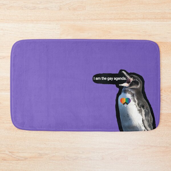 Item preview, Light Purple #795FC1 Galapagos Penguin screams I am the gay agenda designed and sold by SBPenguins.