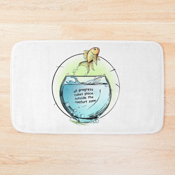 Item preview, All Progress Takes Place Outside the Comfort Zone - fish designed and sold by veibone.