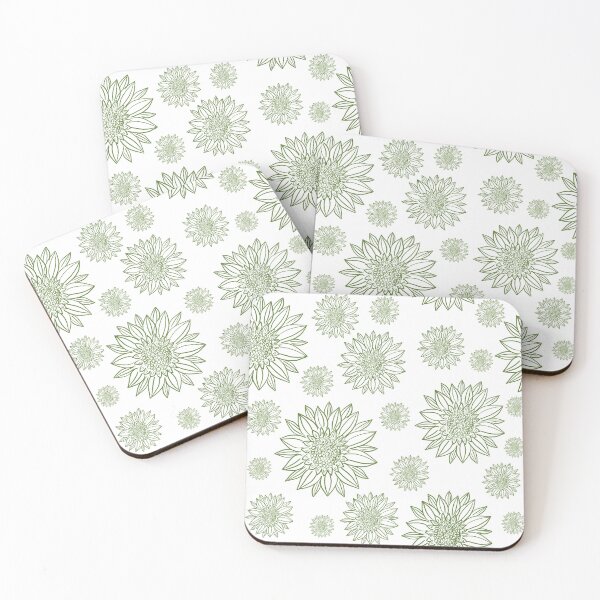 Item preview, Sunflower- green pattern designed and sold by PritiRawtoo.
