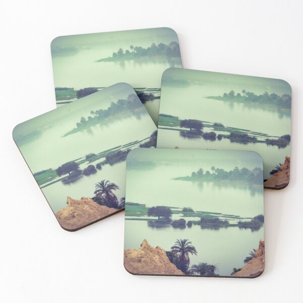 Item preview, Copie de Copie de Copie de Copie de Copie de Sunrise on the Nile river, fishermen  and hot air balloons-  landscape - Egypt photography designed and sold by art-of-egypt.