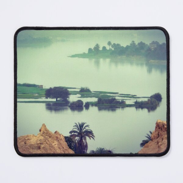 Item preview, Copie de Copie de Copie de Copie de Copie de Sunrise on the Nile river, fishermen and hot air balloons- landscape - Egypt photography designed and sold by art-of-egypt.