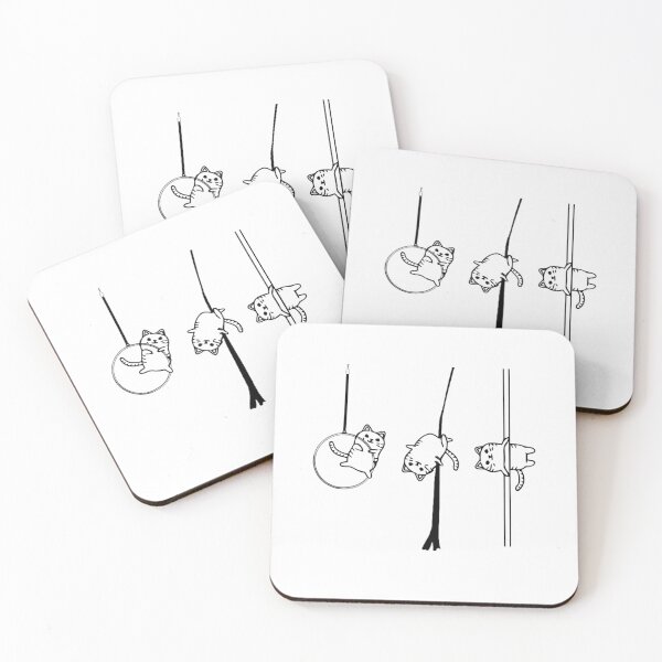 Item preview, Circus Aerialist cat Aerialist Yogi Dancer designed and sold by AviCrawlies.
