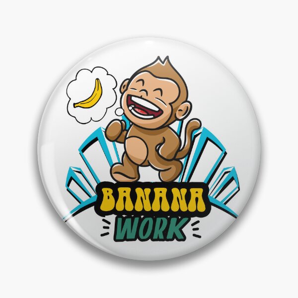 Item preview, Monkey "Banana Work" designed and sold by MEGAEYNAS.