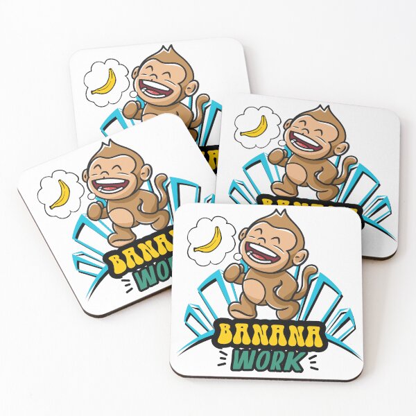 Item preview, Monkey "Banana Work" designed and sold by MEGAEYNAS.