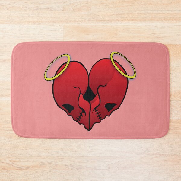 Item preview, Valentine angel skull heart head  designed and sold by Donutlovers.