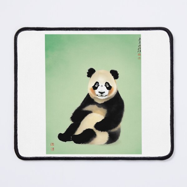 Item preview, Panda lindo - arte chino vintage - estilo Guo Hua designed and sold by Asian-Art.