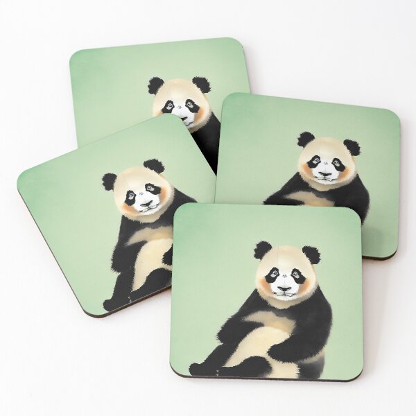 Item preview, Cute Panda - vintage chinese art - Guo Hua Style designed and sold by Asian-Art.