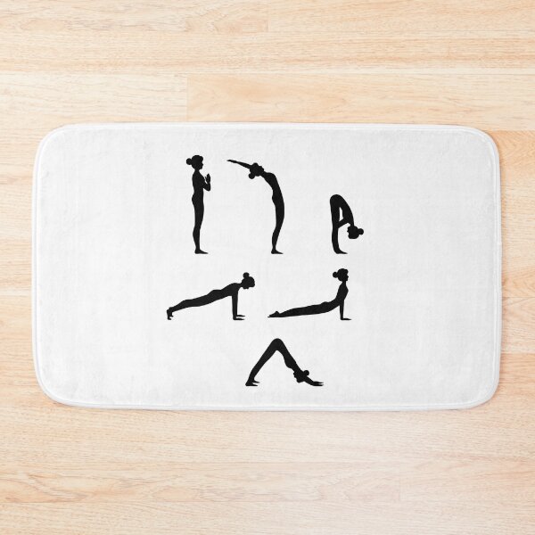 Item preview, sun salutation in yoga designed and sold by misslizzyspin.
