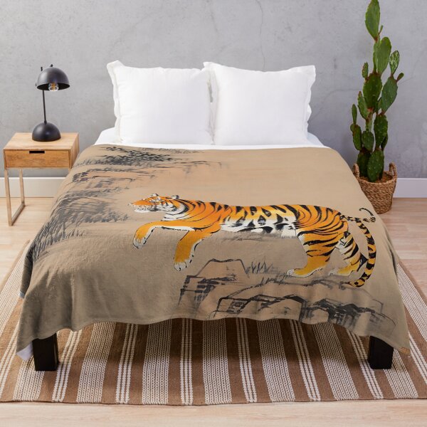 Item preview, Tiger - vintage chinese art - Guo Hua Style designed and sold by Asian-Art.