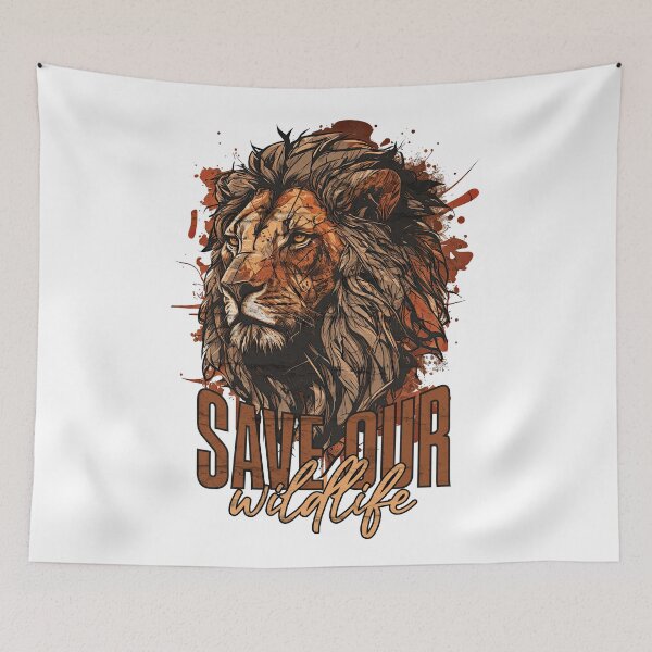 Item preview, save our wildlife designed and sold by addict2reading.