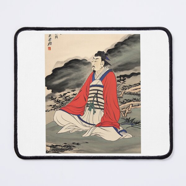 Item preview, meditating Man- vintage chinese art - Guo Hua Style designed and sold by Asian-Art.