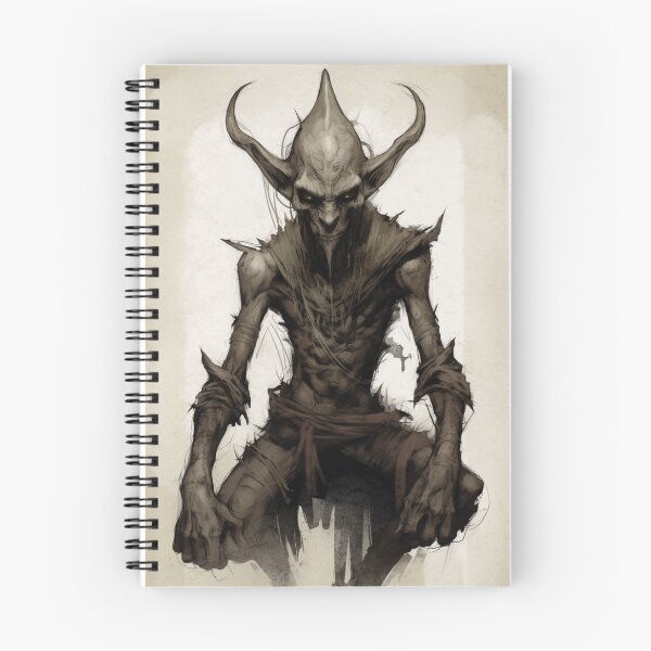 Item preview, Gothic Fantasy Art - Grotesque Goblin designed and sold by letsgetinspired.