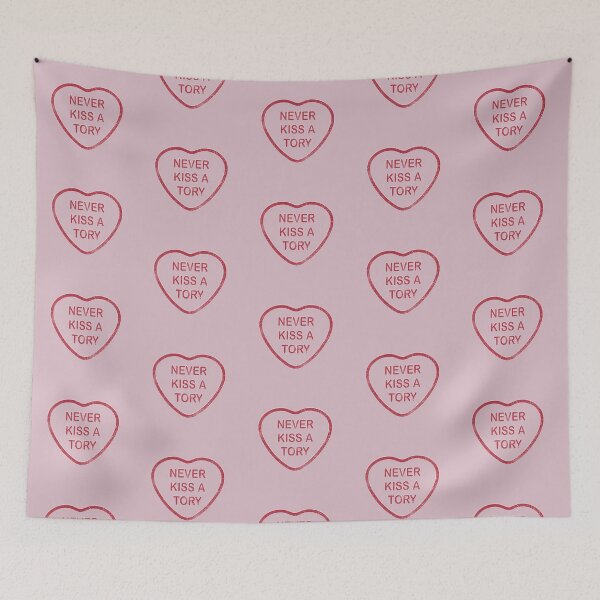 Item preview, Never Kiss A Tory Love Heart designed and sold by thetshirtworks.