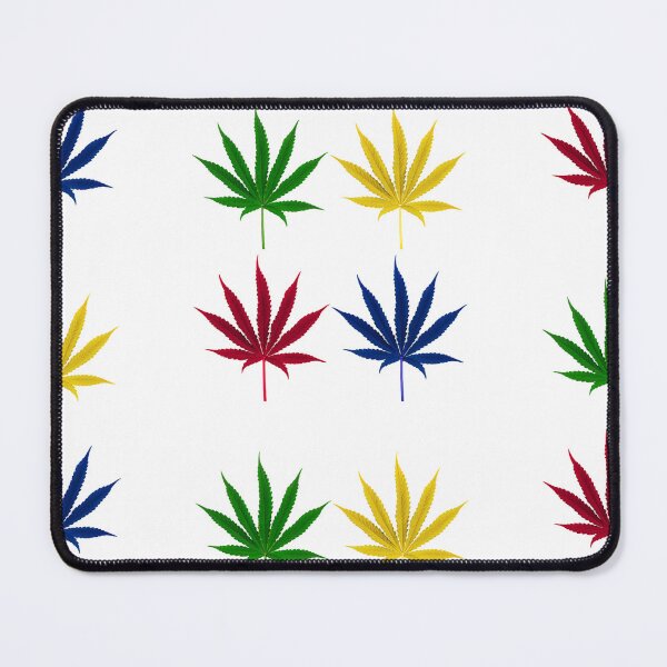 Item preview, FOUR COLOURED CANNABIS LEAVES. designed and sold by coffeeflavour.