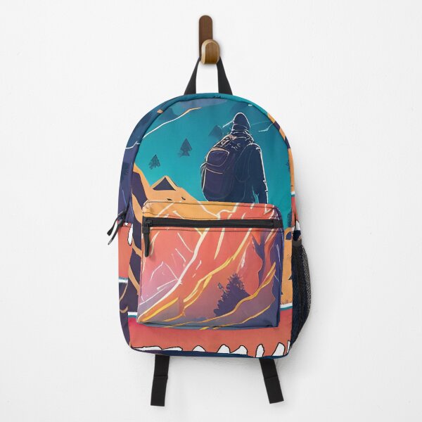 Item preview, Hiker Watching the Sunset - Mountains and Motivation designed and sold by Beyond-Summit.