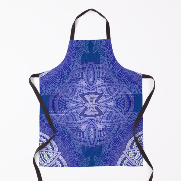 Item preview, Mandalas in mixed Dutch Blue repeat patterns designed and sold by NadineMay.