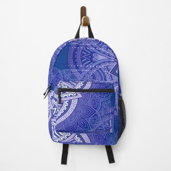 Item preview, Mandalas in mixed Dutch Blue repeat patterns designed and sold by NadineMay.
