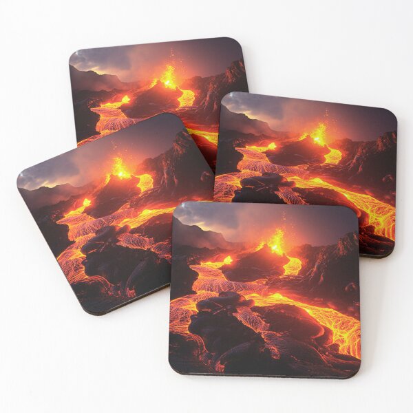 Item preview, Fiery Landscapes Captivating Volcano Art  designed and sold by JojoArtEvo.