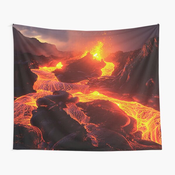 Item preview, Fiery Landscapes Captivating Volcano Art  designed and sold by JojoArtEvo.