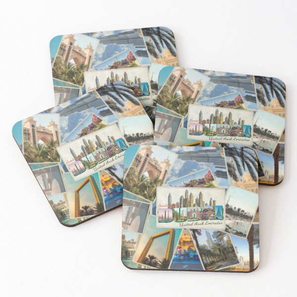 Item preview, Greetings from Dubai in United Arab Emirates Vintage style retro souvenir designed and sold by DeveloperProp0.