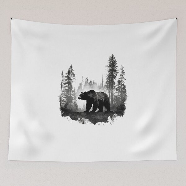 Item preview, Mystic Encounter: Double Exposure Bear designed and sold by GraphicGarden23.
