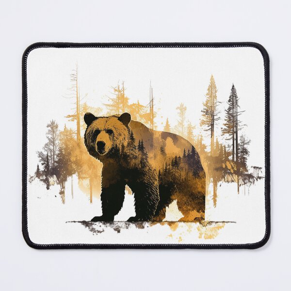 Item preview, Wilderness Fusion: Double Exposure Bear designed and sold by GraphicGarden23.