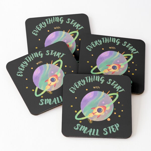 Item preview, Everything start with small step | inspirational quote designed and sold by Galskap.