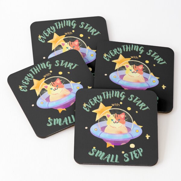 Item preview, Everything start with small step | inspirational quote designed and sold by Galskap.