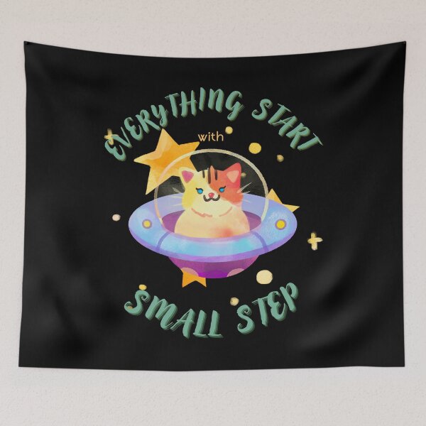 Item preview, Everything start with small step | inspirational quote designed and sold by Galskap.