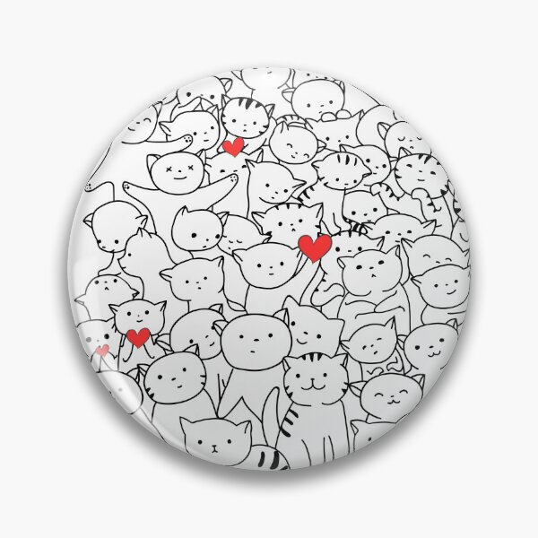 Item preview, Cute Cats Doodle Art - T shirt, Phone case, Sticker, Notebook designed and sold by Designze.