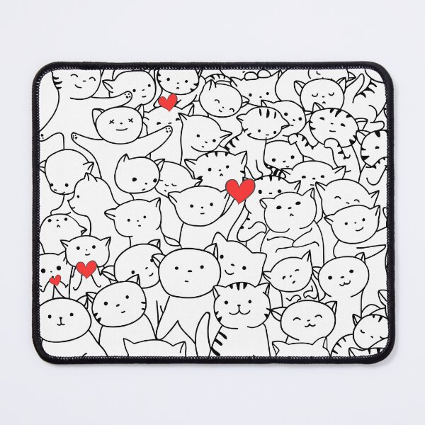 Item preview, Cute Cats Doodle Art - T shirt, Phone case, Sticker, Notebook designed and sold by Designze.