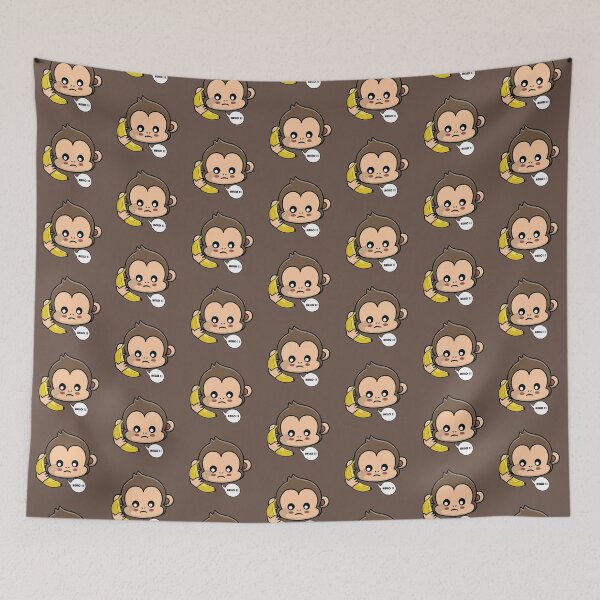 Item preview, Monkey speaking on the phone with a banana  designed and sold by Donutlovers.