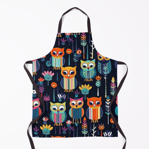 Item preview, Colorful Geometric Owls Abstract Pattern designed and sold by Wonder Of Light.