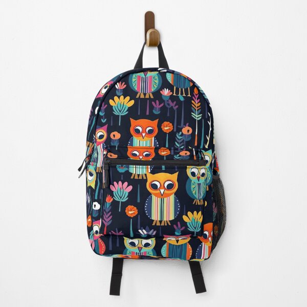Item preview, Colorful Geometric Owls Abstract Pattern designed and sold by Wonder Of Light.