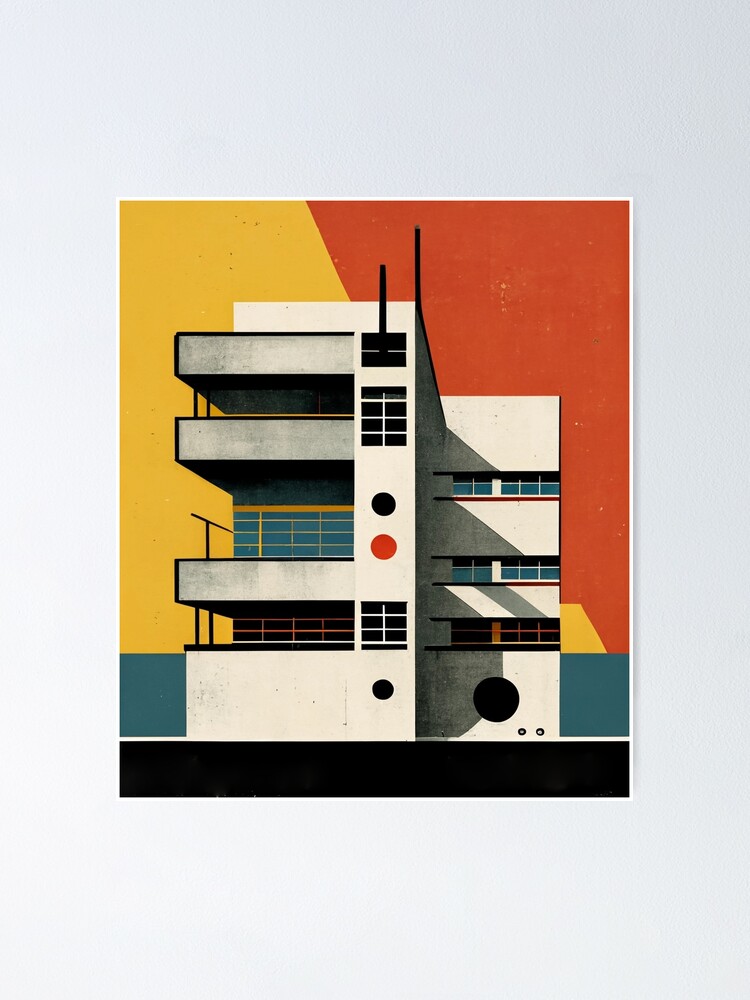 Bauhaus architecture poster 2