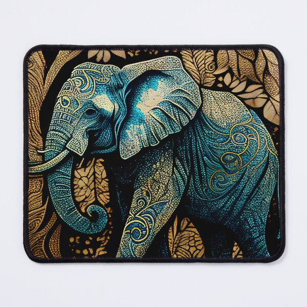 Item preview, Batik style elephant designed and sold by Pixxite.
