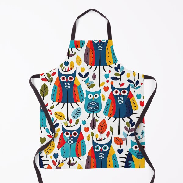 Item preview, Colorful Geometric Owls Abstract Pattern designed and sold by Wonder Of Light.