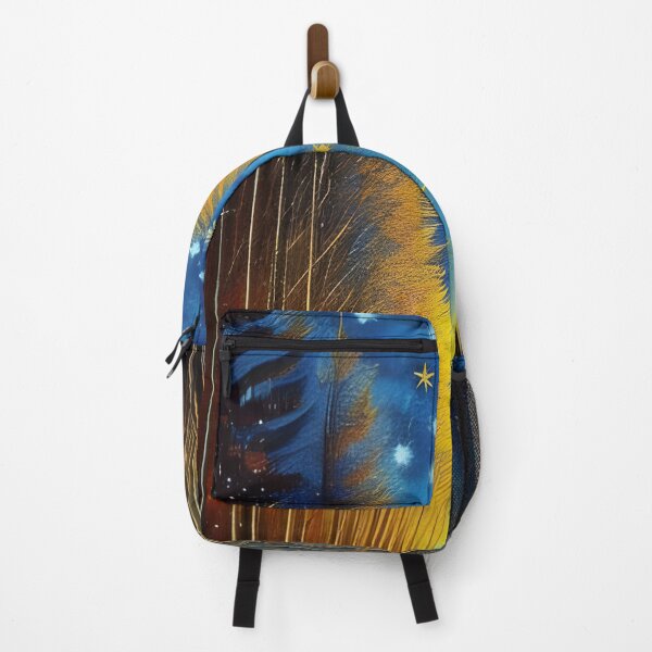 Item preview, Starry Sky and Trees, impasto, Ai Generated Art designed and sold by ACC .