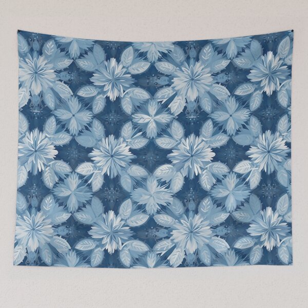 Item preview, Frosty Symmetry: A Captivating Snowflake-inspired Pattern designed and sold by omizen.