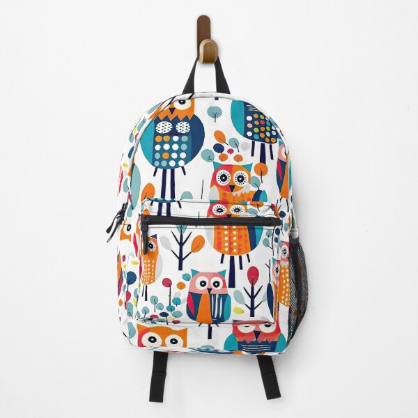 Item preview, Colorful Geometric Owls Abstract Pattern designed and sold by Wonder Of Light.