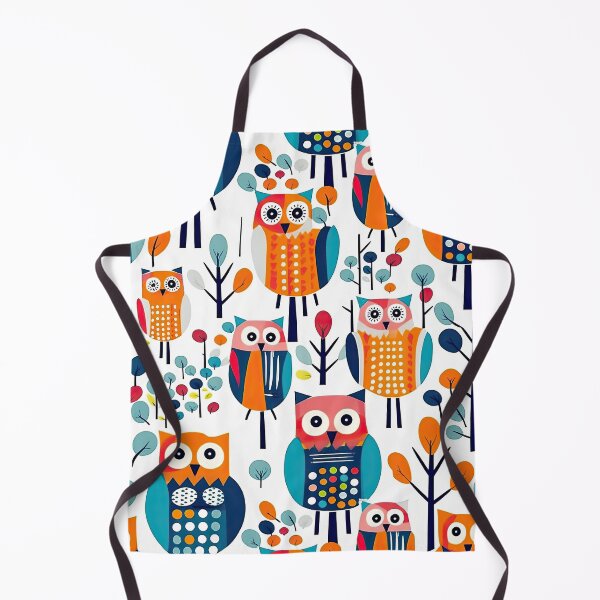 Item preview, Colorful Geometric Owls Abstract Pattern designed and sold by Wonder Of Light.