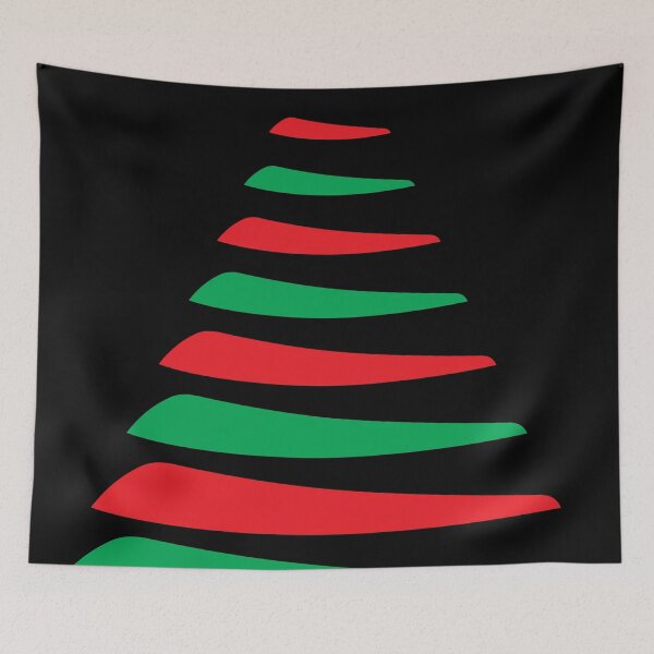 Item preview, Christmas Tree Pyramid Shaped Tower in Red and Green  designed and sold by Wiggly Lines.