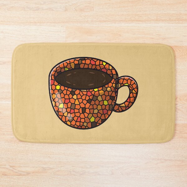 Item preview, Cup of coffee in a mosaic stained glass  designed and sold by Donutlovers.