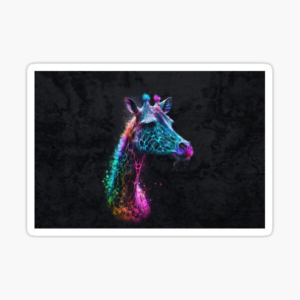 Item preview, Color Rush Giraffe designed and sold by artistwill.