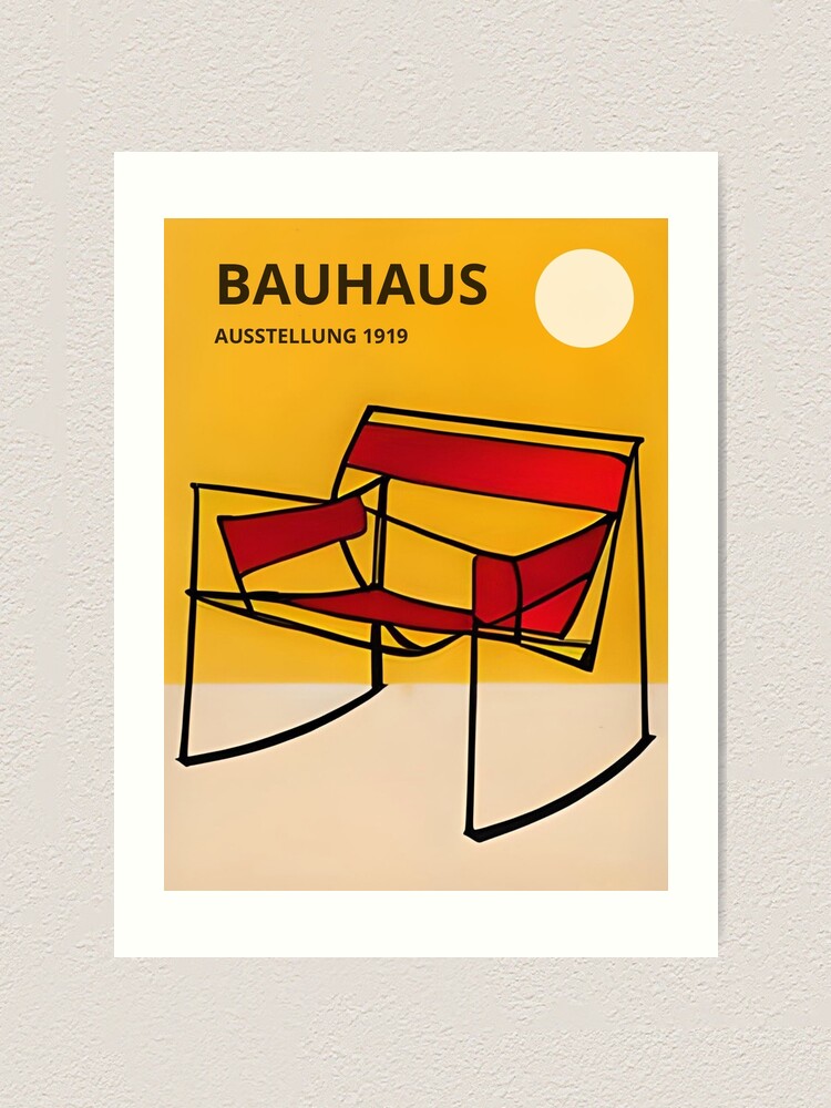 Abstract Bauhaus Chair Poster, Modern Retro Style Poster, Bauhaus Chair  Poster, Bauhaus Poster, Bauhaus Wall Art Art Print for Sale by  ArtifyAmsterdam