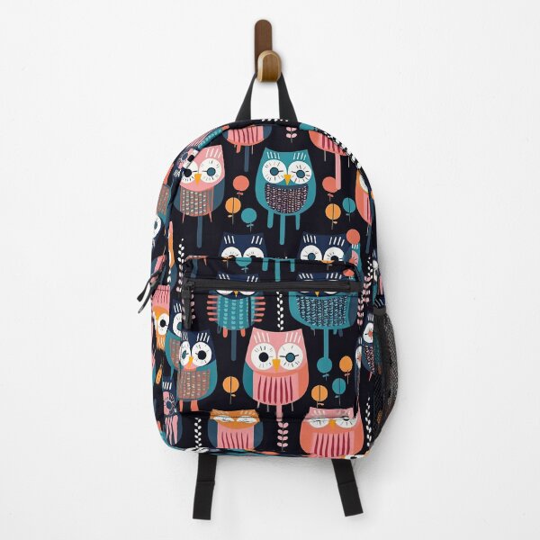 Item preview, Colorful Geometric Owls Abstract Pattern designed and sold by Wonder Of Light.