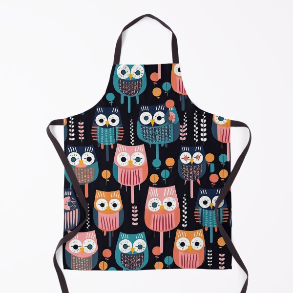 Item preview, Colorful Geometric Owls Abstract Pattern designed and sold by Wonder Of Light.