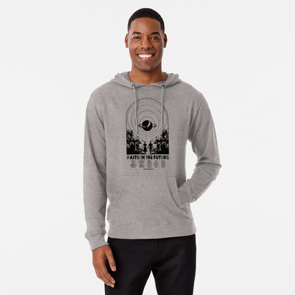 Faith In The Future World Tour Light Grey Hoodie - UK & Europe