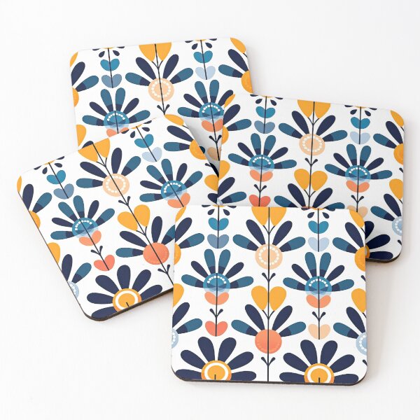 Item preview, Colorful Geometric Flowers Abstract Pattern designed and sold by Wonder Of Light.